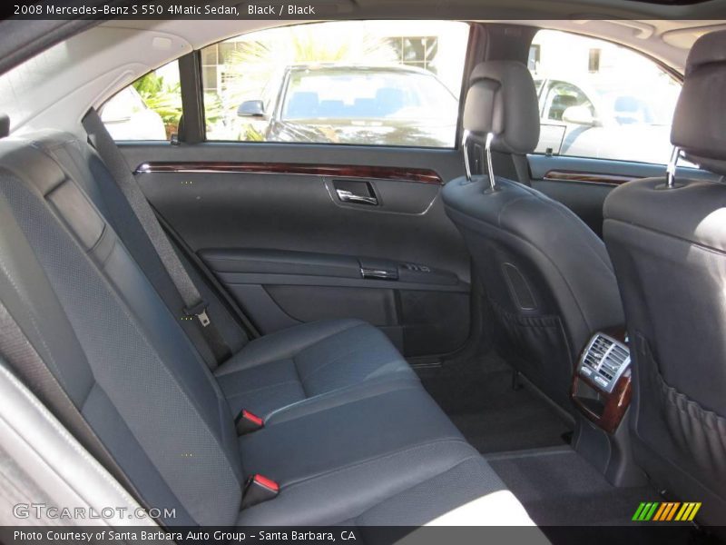 Black / Black 2008 Mercedes-Benz S 550 4Matic Sedan