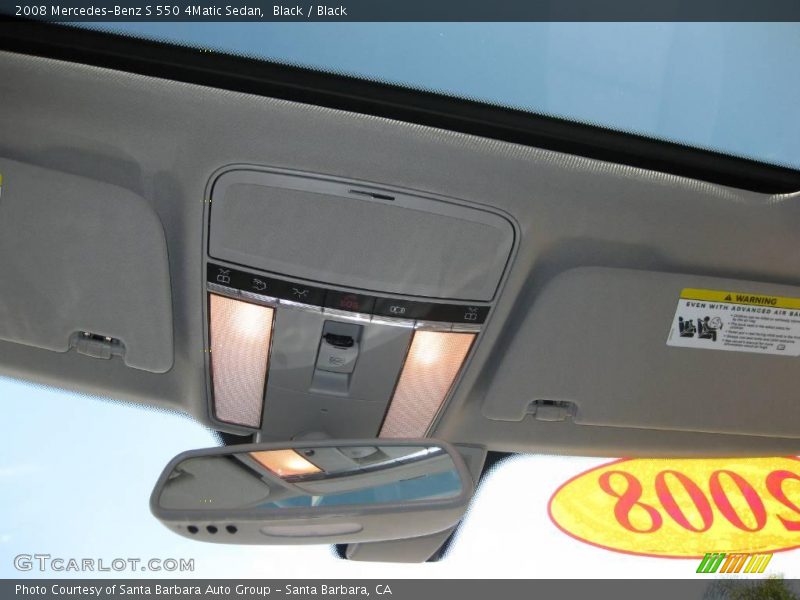 Black / Black 2008 Mercedes-Benz S 550 4Matic Sedan