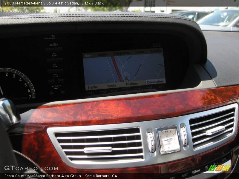 Black / Black 2008 Mercedes-Benz S 550 4Matic Sedan