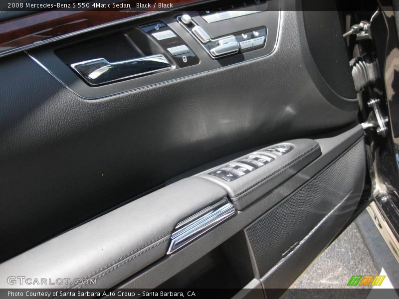 Black / Black 2008 Mercedes-Benz S 550 4Matic Sedan