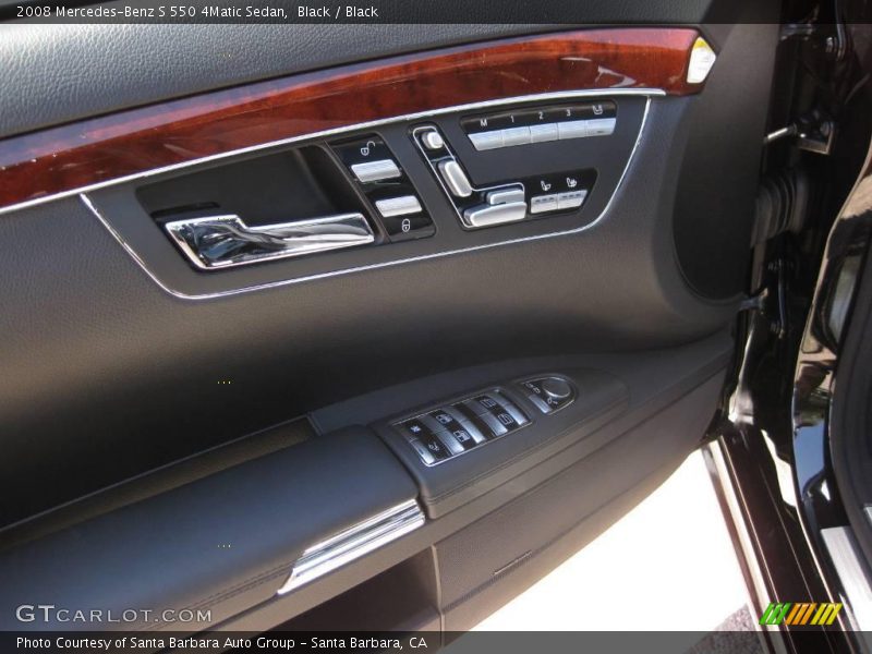Black / Black 2008 Mercedes-Benz S 550 4Matic Sedan