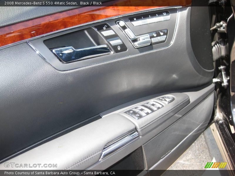Black / Black 2008 Mercedes-Benz S 550 4Matic Sedan