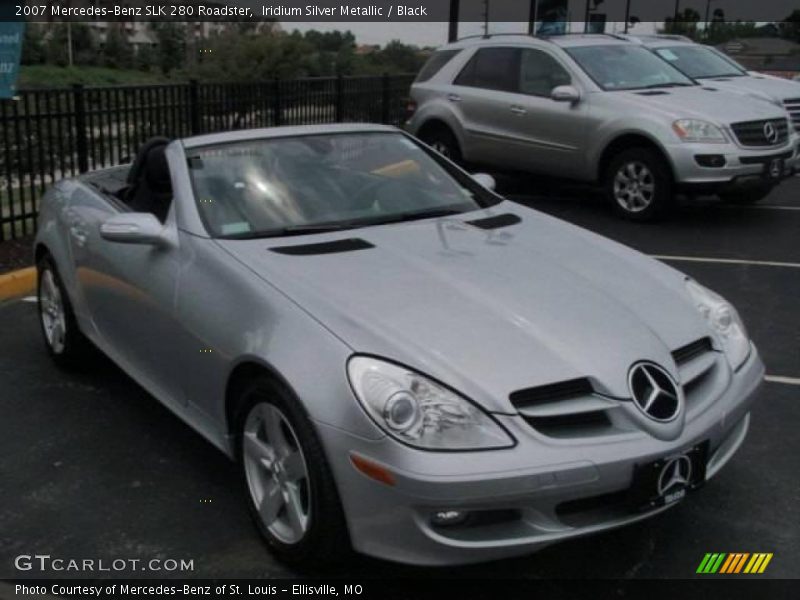 Iridium Silver Metallic / Black 2007 Mercedes-Benz SLK 280 Roadster