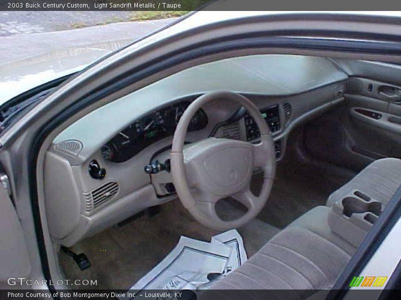 Light Sandrift Metallic / Taupe 2003 Buick Century Custom