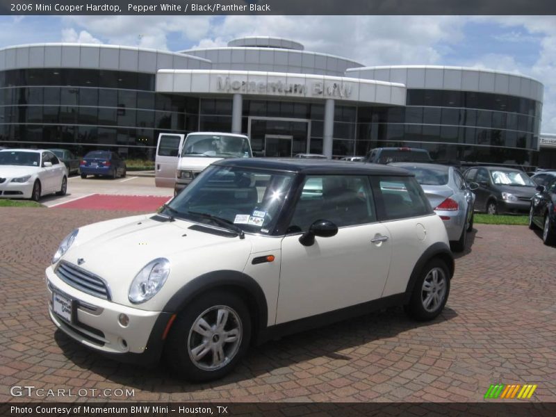 Pepper White / Black/Panther Black 2006 Mini Cooper Hardtop