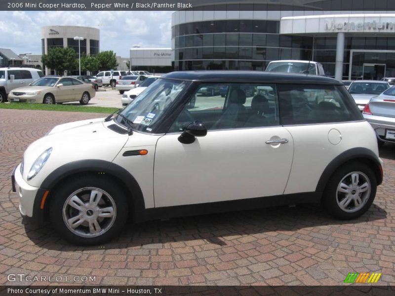 Pepper White / Black/Panther Black 2006 Mini Cooper Hardtop
