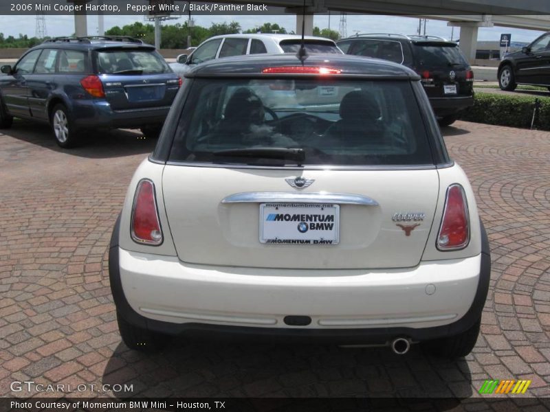 Pepper White / Black/Panther Black 2006 Mini Cooper Hardtop