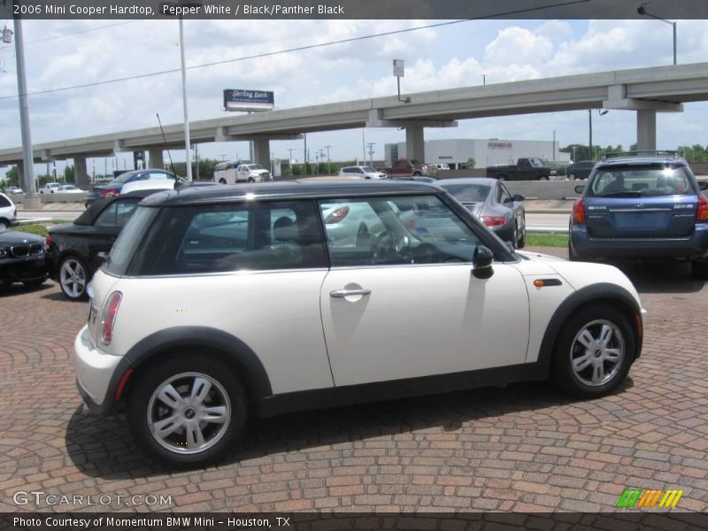 Pepper White / Black/Panther Black 2006 Mini Cooper Hardtop