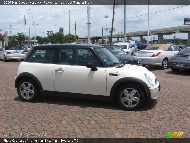 Pepper White / Black/Panther Black 2006 Mini Cooper Hardtop