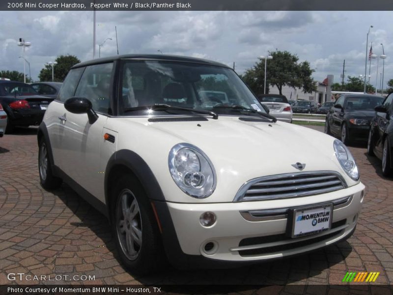 Pepper White / Black/Panther Black 2006 Mini Cooper Hardtop