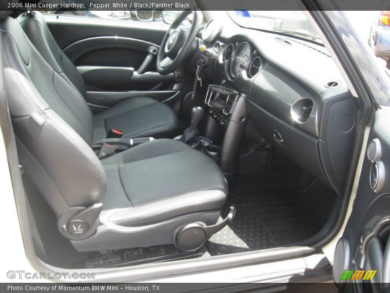 Pepper White / Black/Panther Black 2006 Mini Cooper Hardtop