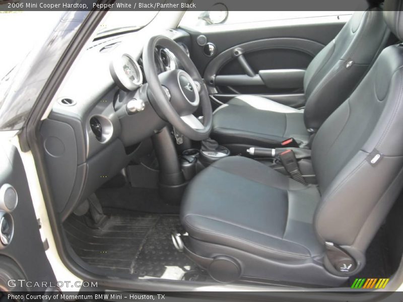Pepper White / Black/Panther Black 2006 Mini Cooper Hardtop
