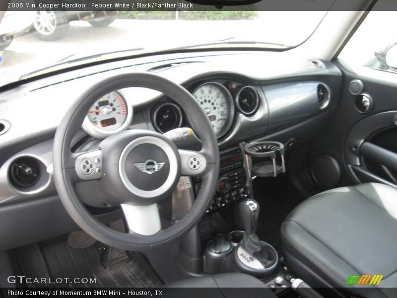 Pepper White / Black/Panther Black 2006 Mini Cooper Hardtop