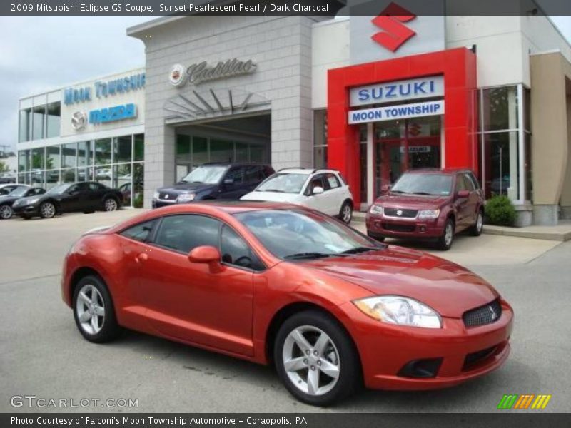 Sunset Pearlescent Pearl / Dark Charcoal 2009 Mitsubishi Eclipse GS Coupe