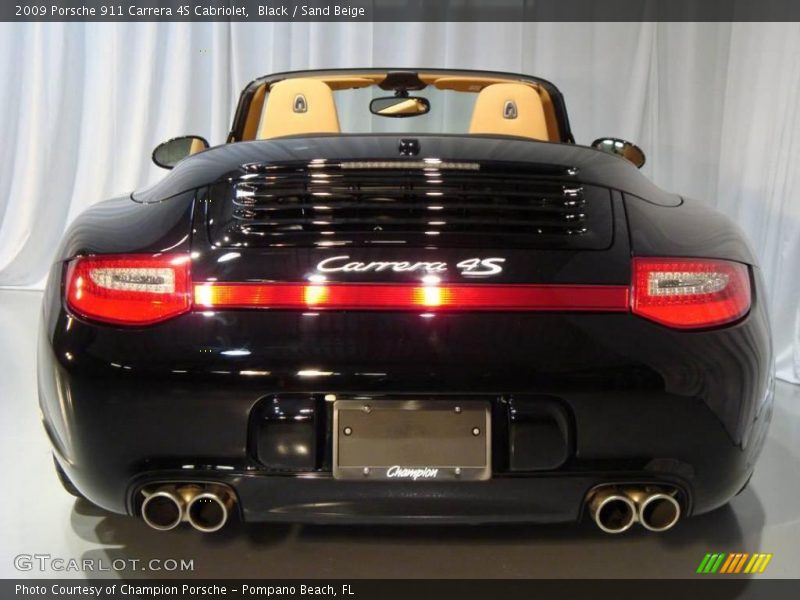 Black / Sand Beige 2009 Porsche 911 Carrera 4S Cabriolet