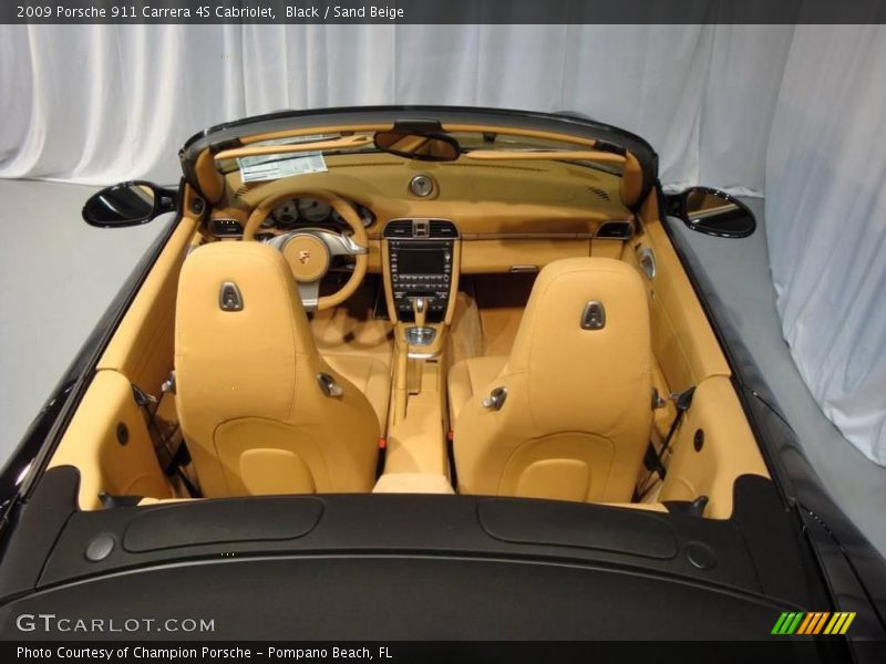 Black / Sand Beige 2009 Porsche 911 Carrera 4S Cabriolet