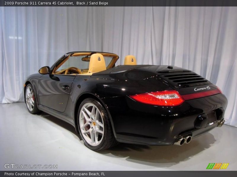 Black / Sand Beige 2009 Porsche 911 Carrera 4S Cabriolet