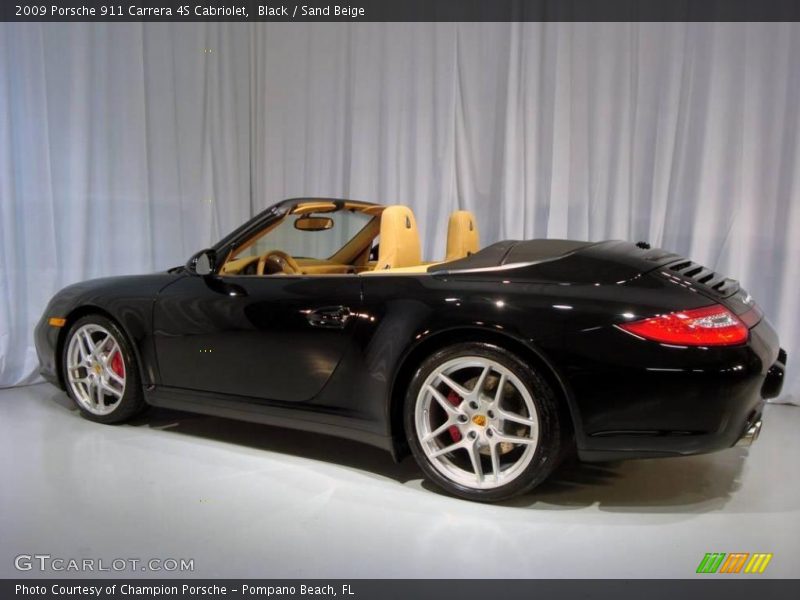Black / Sand Beige 2009 Porsche 911 Carrera 4S Cabriolet