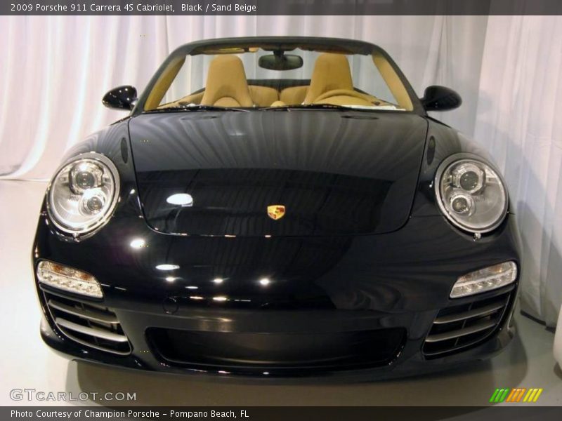 Black / Sand Beige 2009 Porsche 911 Carrera 4S Cabriolet