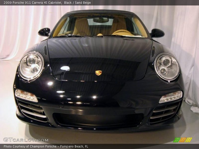 Black / Sand Beige 2009 Porsche 911 Carrera 4S Cabriolet