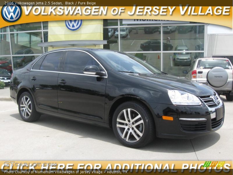 Black / Pure Beige 2006 Volkswagen Jetta 2.5 Sedan