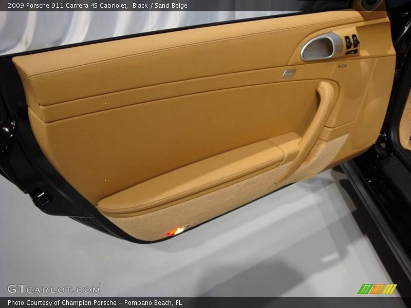 Black / Sand Beige 2009 Porsche 911 Carrera 4S Cabriolet