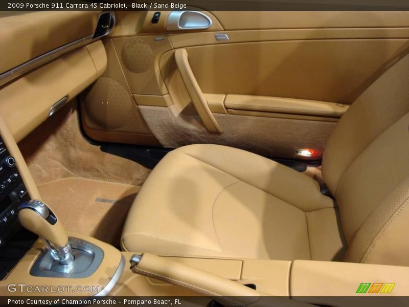 Black / Sand Beige 2009 Porsche 911 Carrera 4S Cabriolet
