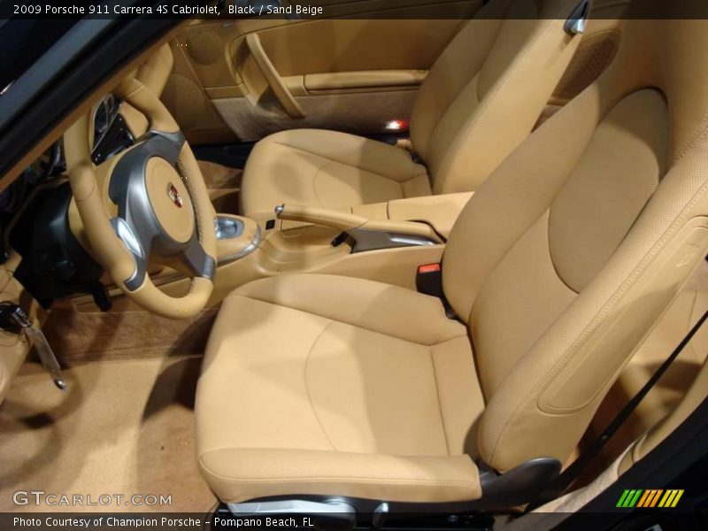 Black / Sand Beige 2009 Porsche 911 Carrera 4S Cabriolet
