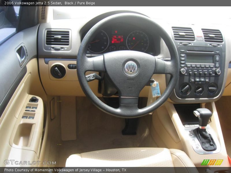 Black / Pure Beige 2006 Volkswagen Jetta 2.5 Sedan