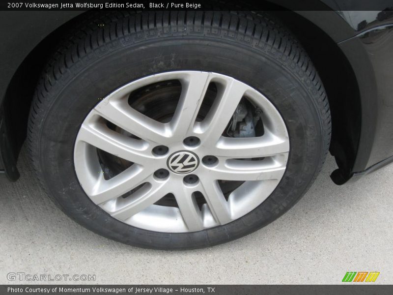 Black / Pure Beige 2007 Volkswagen Jetta Wolfsburg Edition Sedan