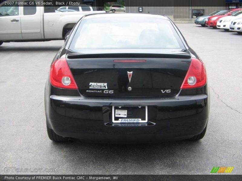 Black / Ebony 2007 Pontiac G6 V6 Sedan