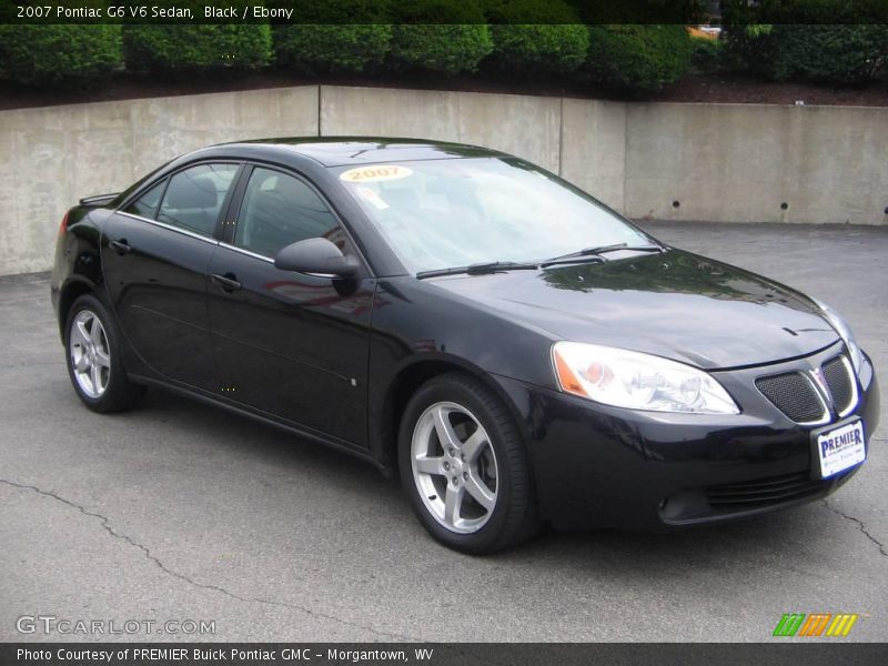 Black / Ebony 2007 Pontiac G6 V6 Sedan