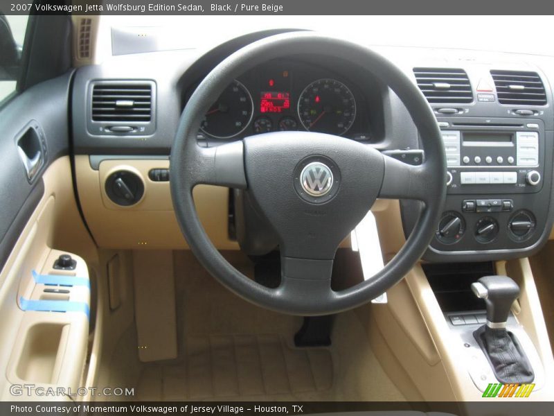 Black / Pure Beige 2007 Volkswagen Jetta Wolfsburg Edition Sedan