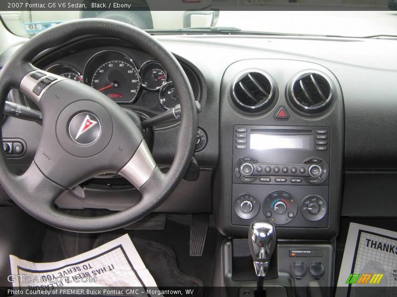 Black / Ebony 2007 Pontiac G6 V6 Sedan