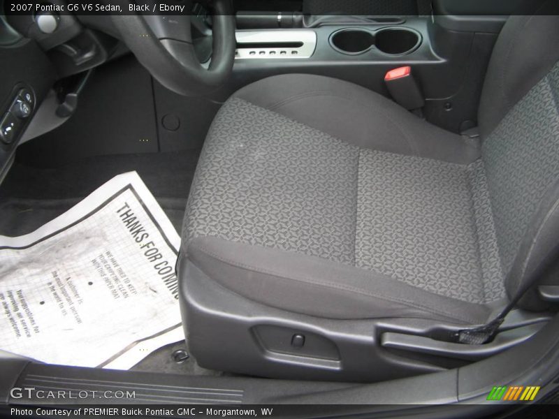 Black / Ebony 2007 Pontiac G6 V6 Sedan
