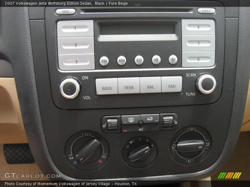 Black / Pure Beige 2007 Volkswagen Jetta Wolfsburg Edition Sedan