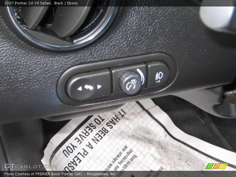 Black / Ebony 2007 Pontiac G6 V6 Sedan