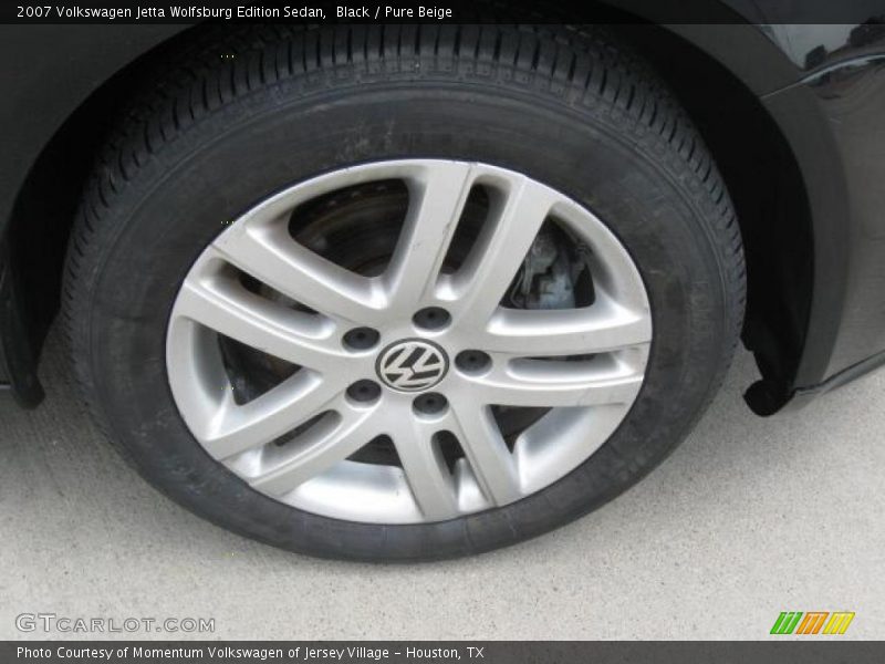 Black / Pure Beige 2007 Volkswagen Jetta Wolfsburg Edition Sedan