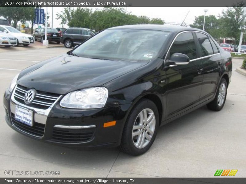 Black / Pure Beige 2007 Volkswagen Jetta Wolfsburg Edition Sedan