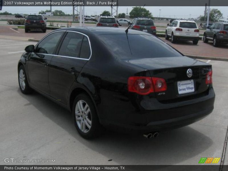 Black / Pure Beige 2007 Volkswagen Jetta Wolfsburg Edition Sedan