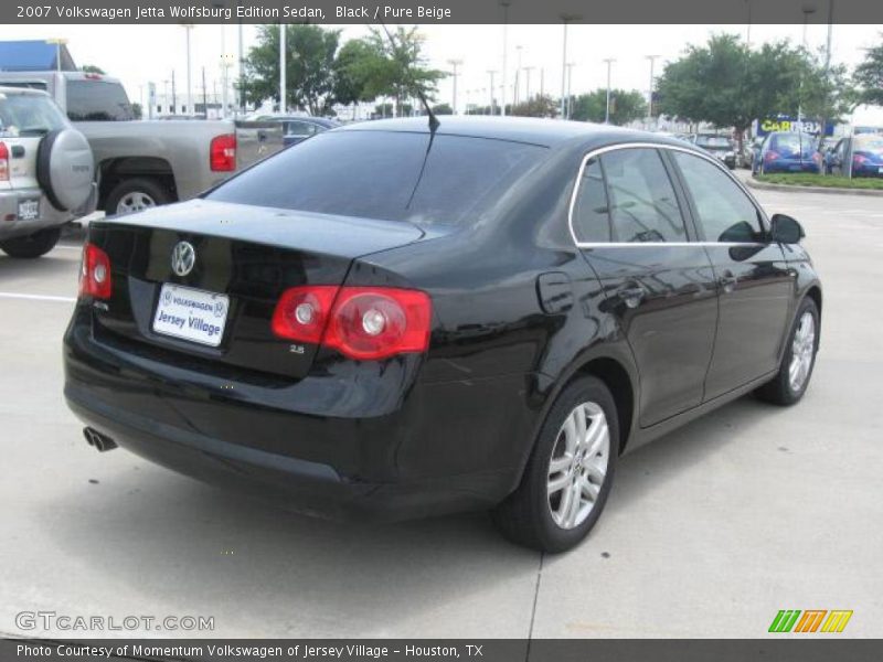 Black / Pure Beige 2007 Volkswagen Jetta Wolfsburg Edition Sedan