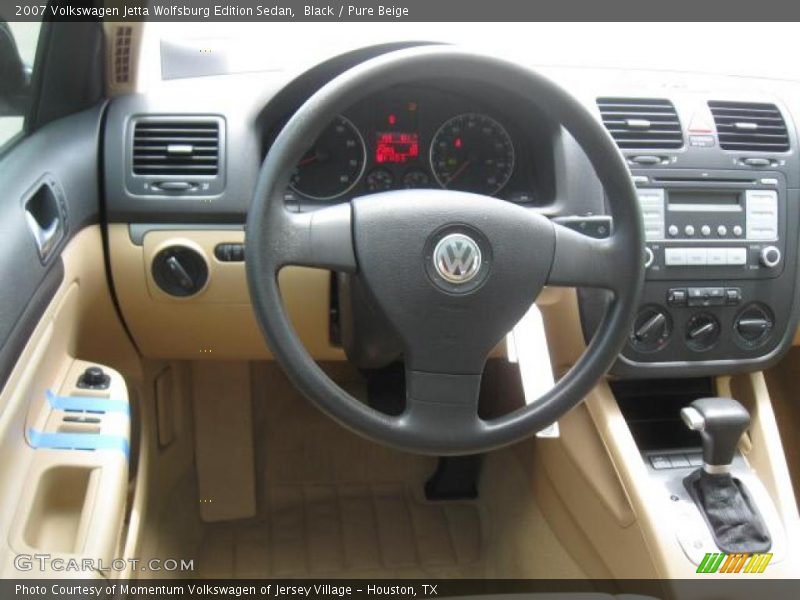 Black / Pure Beige 2007 Volkswagen Jetta Wolfsburg Edition Sedan
