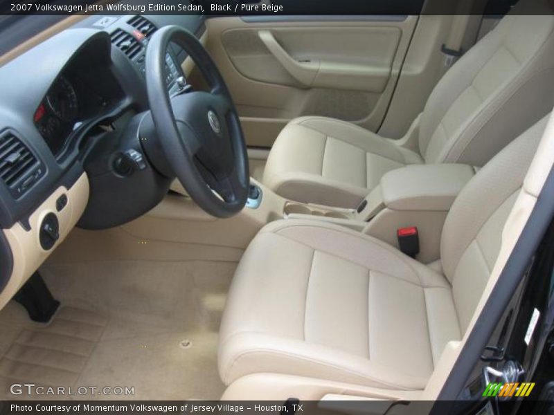 Black / Pure Beige 2007 Volkswagen Jetta Wolfsburg Edition Sedan