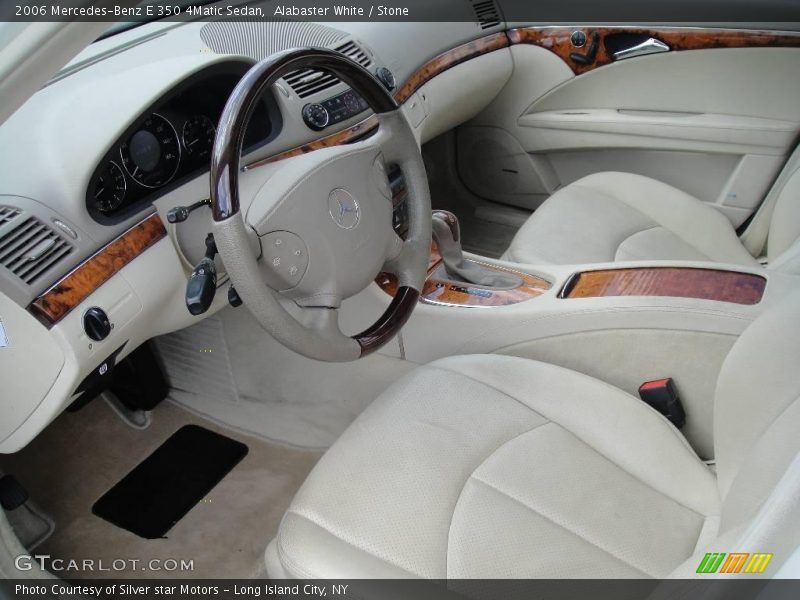 Alabaster White / Stone 2006 Mercedes-Benz E 350 4Matic Sedan