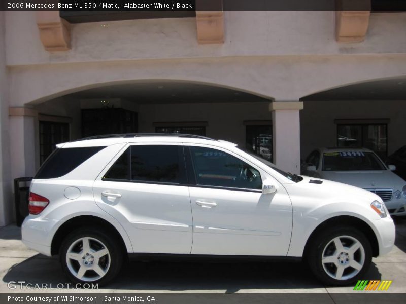 Alabaster White / Black 2006 Mercedes-Benz ML 350 4Matic