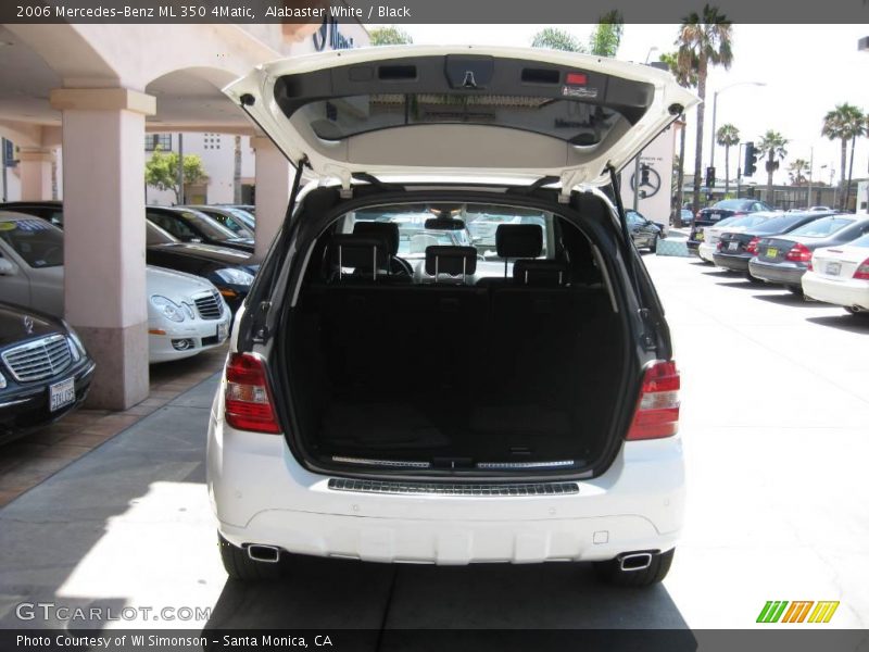 Alabaster White / Black 2006 Mercedes-Benz ML 350 4Matic