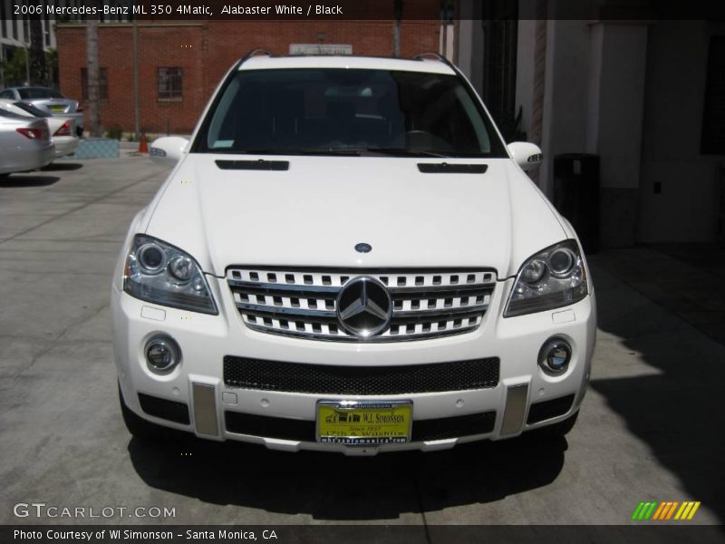 Alabaster White / Black 2006 Mercedes-Benz ML 350 4Matic