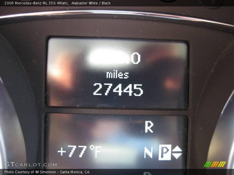 Alabaster White / Black 2006 Mercedes-Benz ML 350 4Matic
