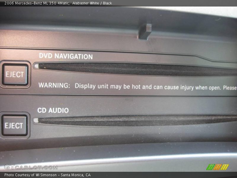 Alabaster White / Black 2006 Mercedes-Benz ML 350 4Matic