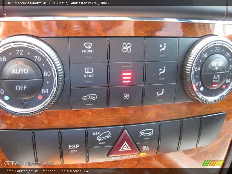Alabaster White / Black 2006 Mercedes-Benz ML 350 4Matic